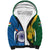 Custom India And South Africa Cricket Sherpa Hoodie 2024 Together Dynamic Version - Wonder Print Shop