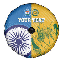 Custom India And South Africa Cricket Spare Tire Cover 2024 Together Dynamic Version - Wonder Print Shop