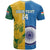Custom India And South Africa Cricket T Shirt 2024 Together Dynamic Version - Wonder Print Shop