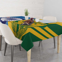 Custom India And South Africa Cricket Tablecloth 2024 Together Dynamic Version - Wonder Print Shop