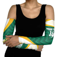 Australia 2026 Soccer Custom Arm Sleeves Go Socceroos Kangaroo Mascot Green Sporty