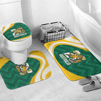 Australia 2026 Soccer Bathroom Set Go Socceroos Kangaroo Mascot Green Sporty