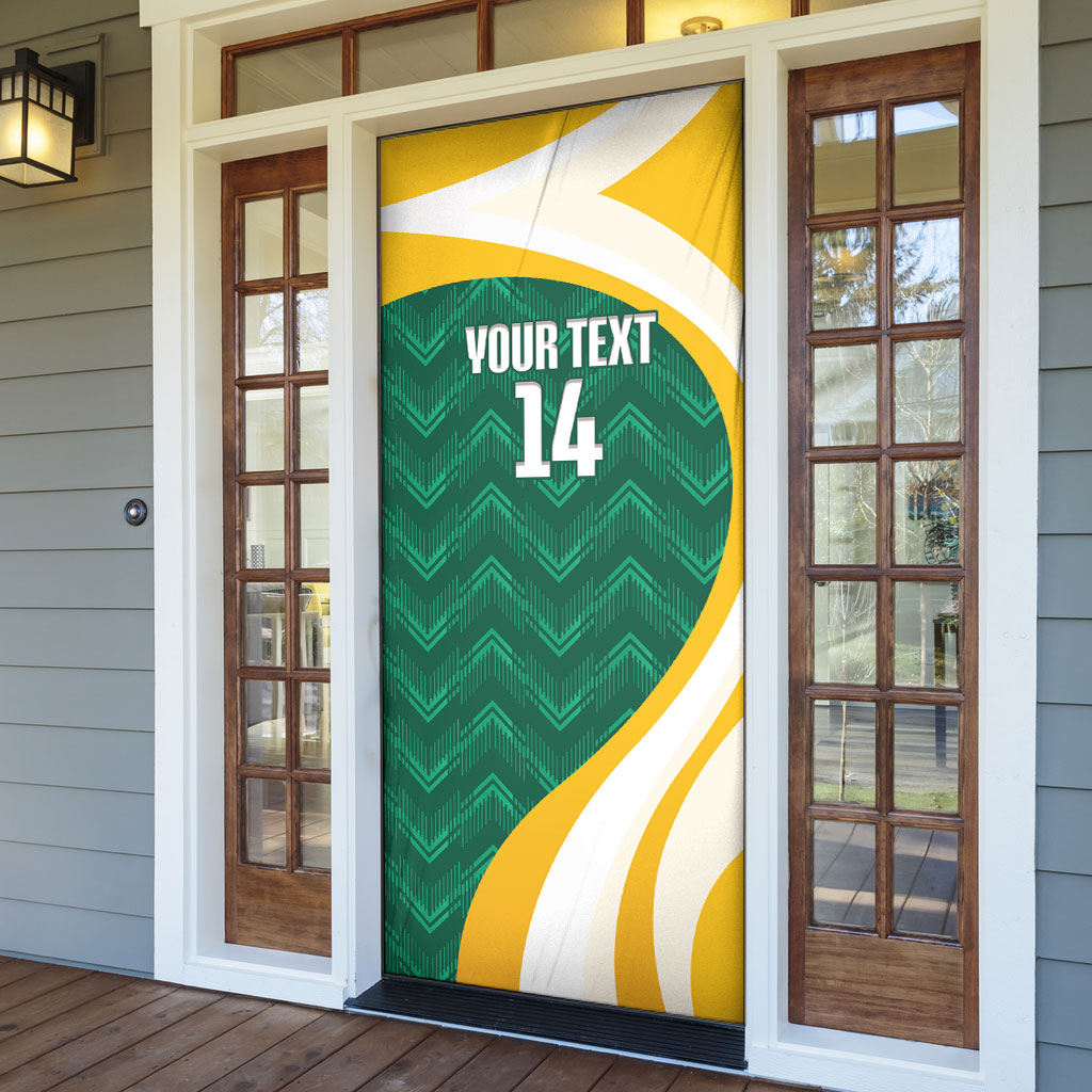 Australia 2026 Soccer Custom Door Cover Go Socceroos Kangaroo Mascot Green Sporty