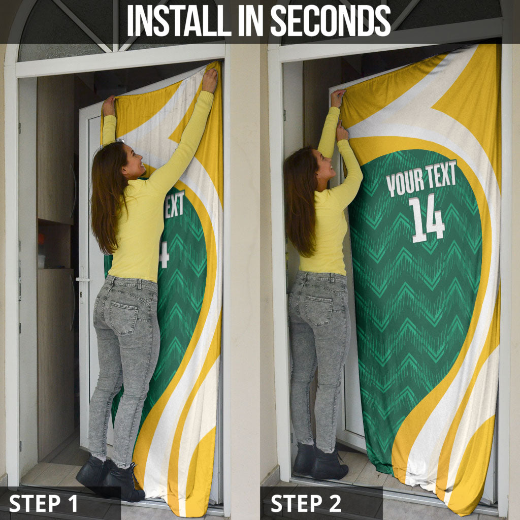Australia 2026 Soccer Custom Door Cover Go Socceroos Kangaroo Mascot Green Sporty
