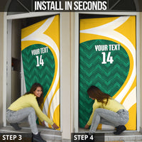 Australia 2026 Soccer Custom Door Cover Go Socceroos Kangaroo Mascot Green Sporty