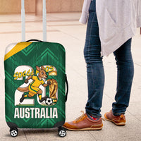Australia 2026 Soccer Luggage Cover Go Socceroos Kangaroo Mascot Green Sporty