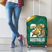 Australia 2026 Soccer Luggage Cover Go Socceroos Kangaroo Mascot Green Sporty