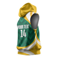 Australia 2026 Soccer Custom Sleeveless Hoodie Go Socceroos Kangaroo Mascot Green Sporty