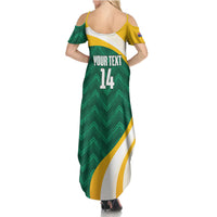 Australia 2026 Soccer Custom Summer Maxi Dress Go Socceroos Kangaroo Mascot Green Sporty