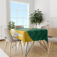 Australia 2026 Soccer Tablecloth Go Socceroos Kangaroo Mascot Green Sporty