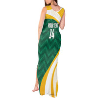 Australia 2026 Soccer Custom Tank Maxi Dress Go Socceroos Kangaroo Mascot Green Sporty
