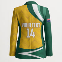 Australia 2026 Soccer Custom Blazer Go Socceroos Kangaroo Mascot Yellow Sporty