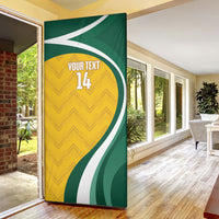 Australia 2026 Soccer Custom Door Cover Go Socceroos Kangaroo Mascot Yellow Sporty
