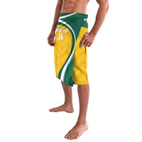 Australia 2026 Soccer Custom Lavalava Go Socceroos Kangaroo Mascot Yellow Sporty