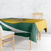 Australia 2026 Soccer Tablecloth Go Socceroos Kangaroo Mascot Yellow Sporty