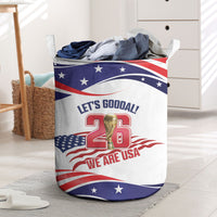 United States 2026 Soccer Laundry Basket We Are USA Go Champions Flag Waves