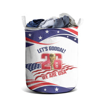 United States 2026 Soccer Laundry Basket We Are USA Go Champions Flag Waves