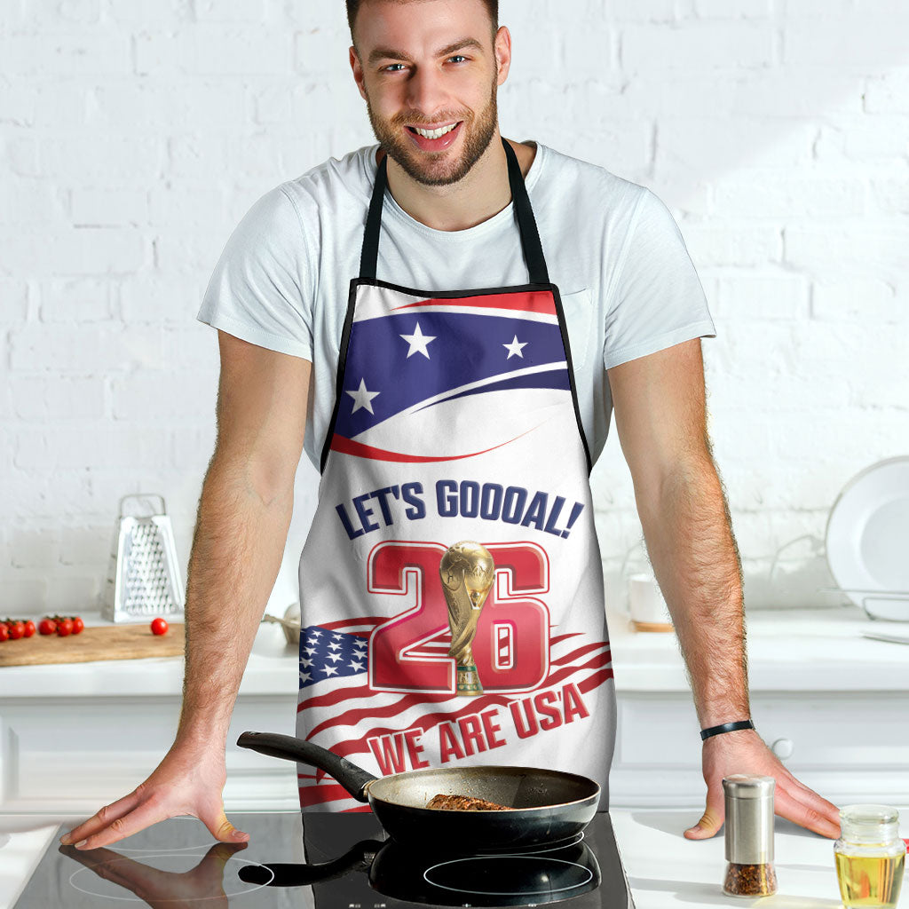 United States 2026 Soccer Apron We Are USA Go Champions Flag Waves