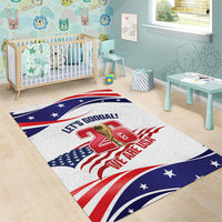 United States 2026 Soccer Area Rug We Are USA Go Champions Flag Waves