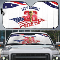 United States 2026 Soccer Auto Sun Shade We Are USA Go Champions Flag Waves
