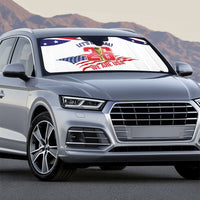 United States 2026 Soccer Auto Sun Shade We Are USA Go Champions Flag Waves
