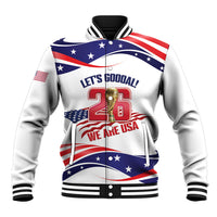 United States 2026 Soccer Custom Baseball Jacket We Are USA Go Champions Flag Waves