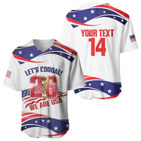 United States 2026 Soccer Custom Baseball Jersey We Are USA Go Champions Flag Waves