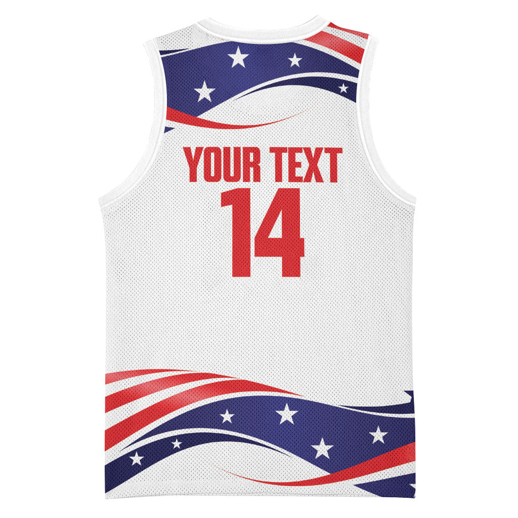United States 2026 Soccer Custom Basketball Jersey We Are USA Go Champions Flag Waves