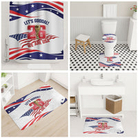 United States 2026 Soccer Bathroom Set We Are USA Go Champions Flag Waves