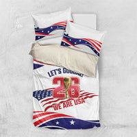 United States 2026 Soccer Bedding Set We Are USA Go Champions Flag Waves