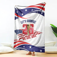United States 2026 Soccer Blanket We Are USA Go Champions Flag Waves