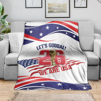 United States 2026 Soccer Blanket We Are USA Go Champions Flag Waves