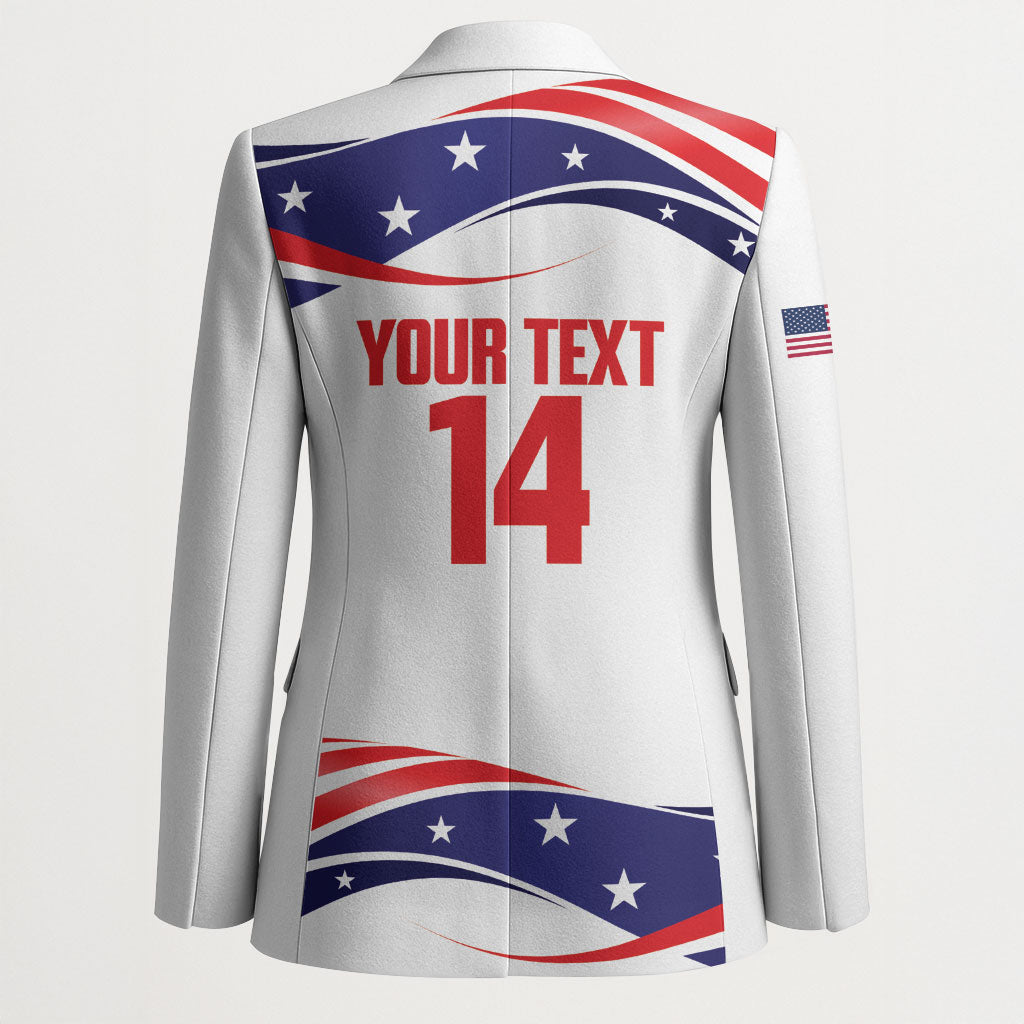United States 2026 Soccer Custom Blazer We Are USA Go Champions Flag Waves