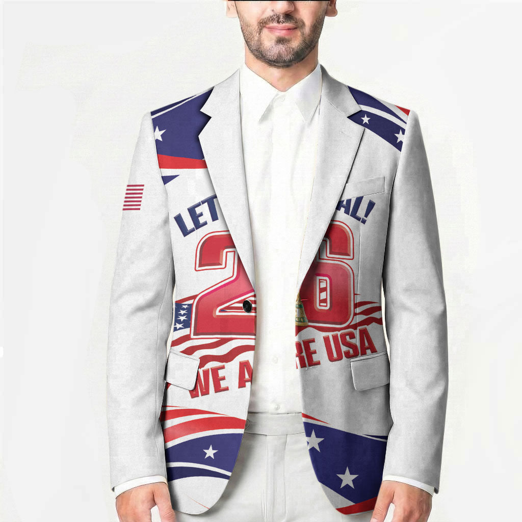 United States 2026 Soccer Custom Blazer We Are USA Go Champions Flag Waves