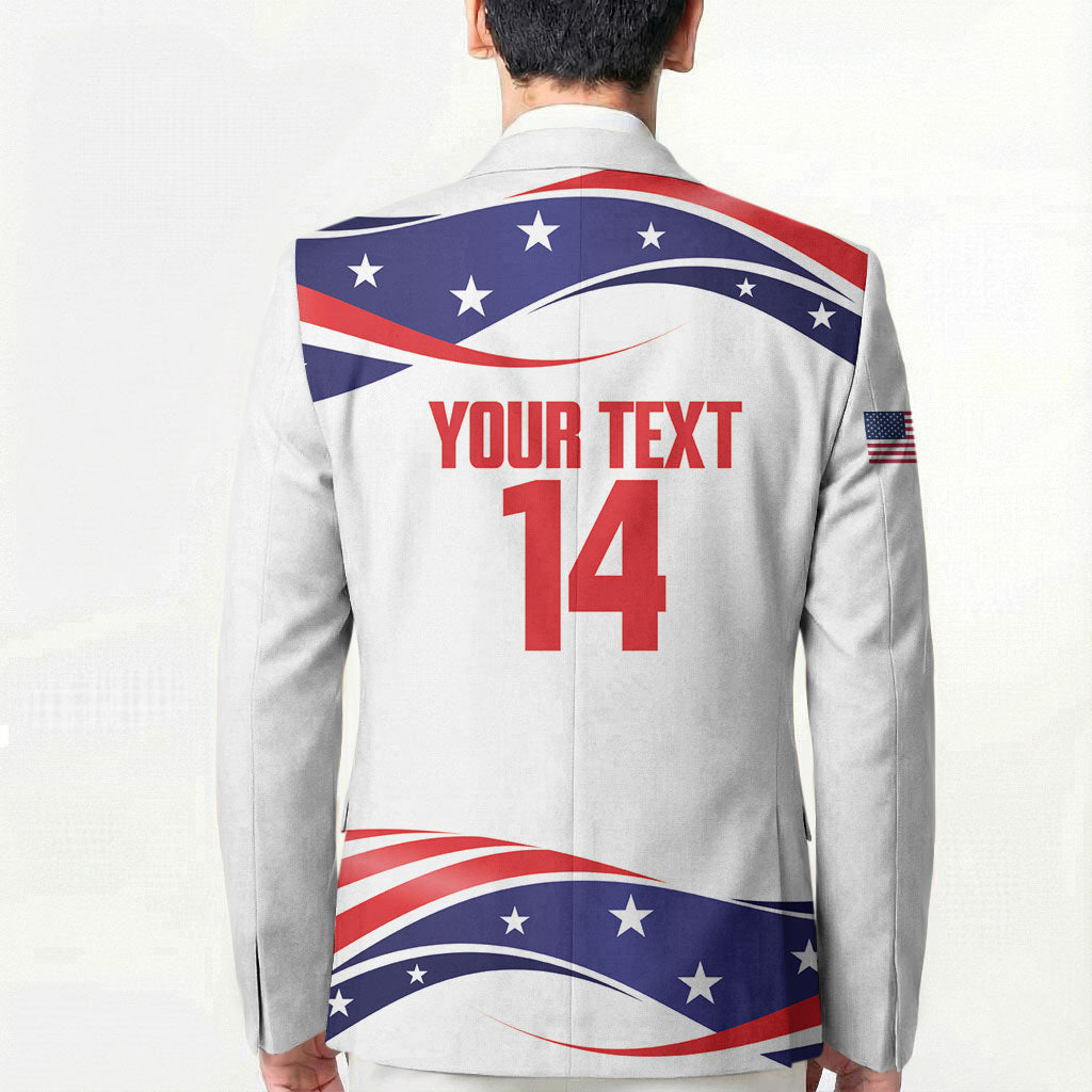 United States 2026 Soccer Custom Blazer We Are USA Go Champions Flag Waves