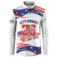 United States 2026 Soccer Custom Button Sweatshirt We Are USA Go Champions Flag Waves