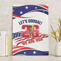 United States 2026 Soccer Canvas Wall Art We Are USA Go Champions Flag Waves