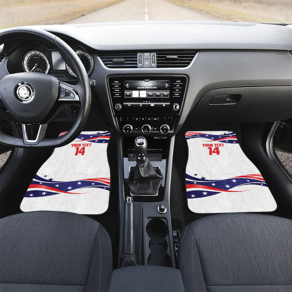 United States 2026 Soccer Custom Car Mats We Are USA Go Champions Flag Waves
