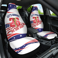United States 2026 Soccer Car Seat Cover We Are USA Go Champions Flag Waves