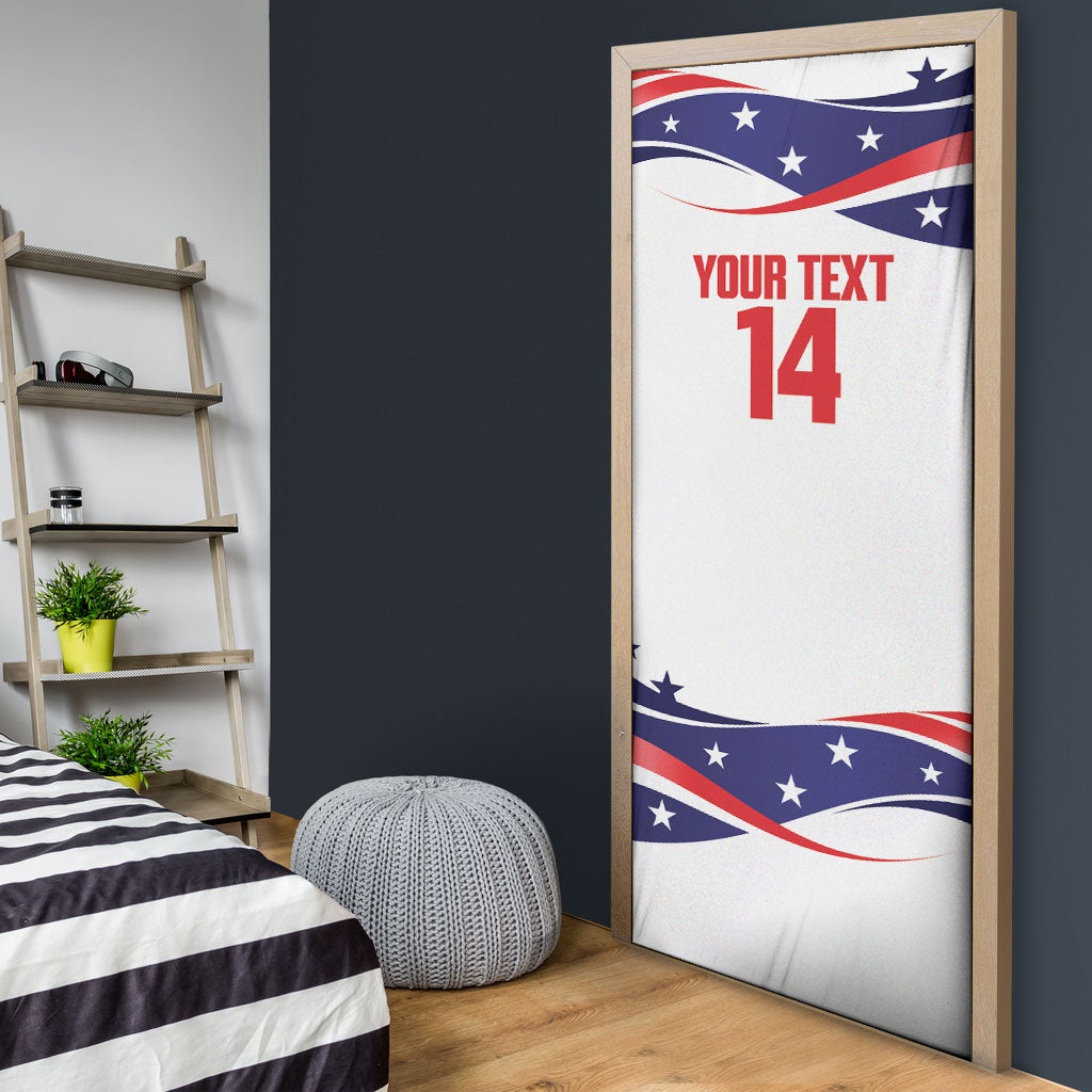 United States 2026 Soccer Custom Door Cover We Are USA Go Champions Flag Waves