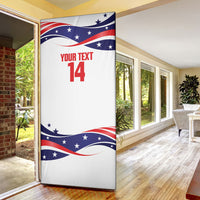 United States 2026 Soccer Custom Door Cover We Are USA Go Champions Flag Waves