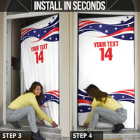 United States 2026 Soccer Custom Door Cover We Are USA Go Champions Flag Waves