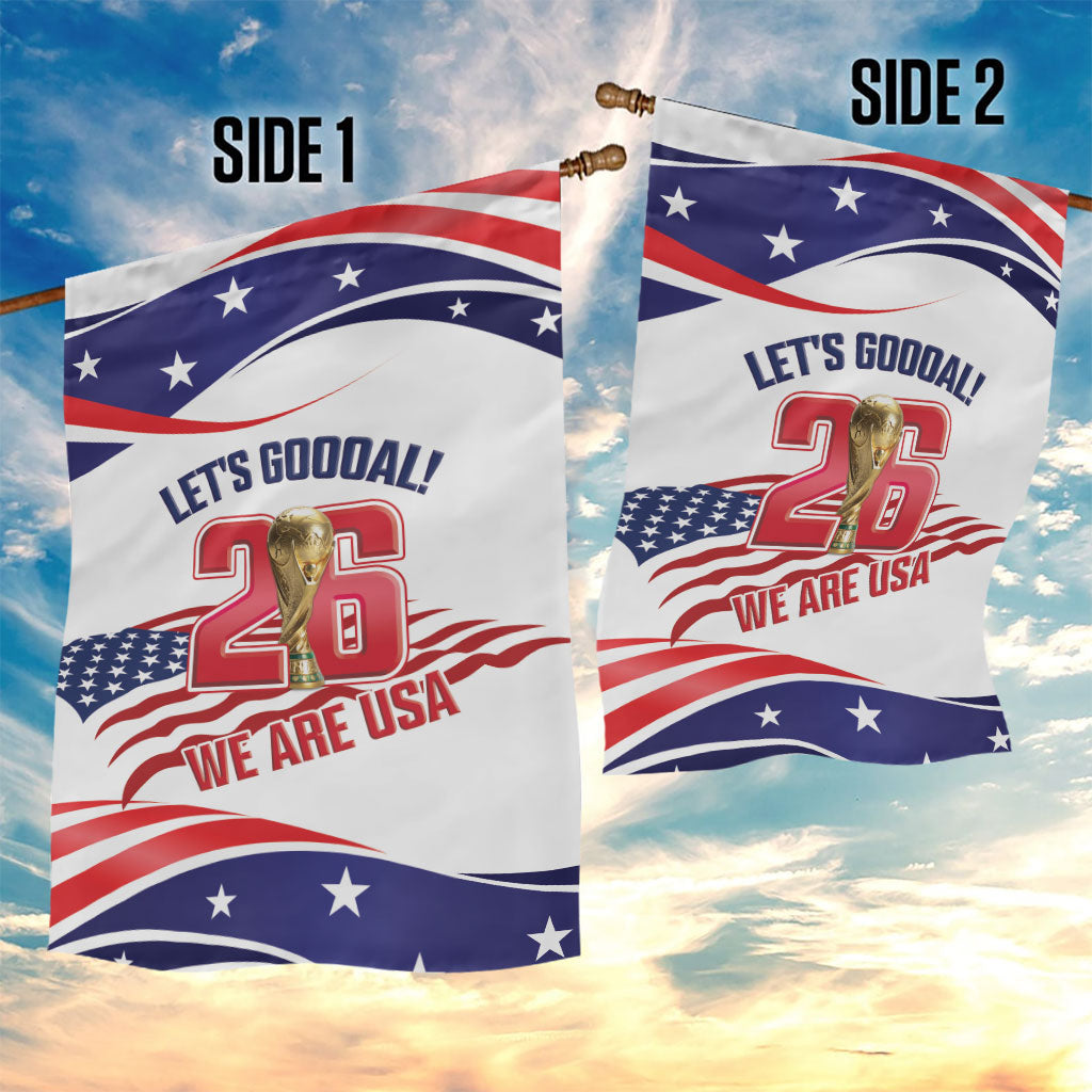United States 2026 Soccer Garden Flag We Are USA Go Champions Flag Waves