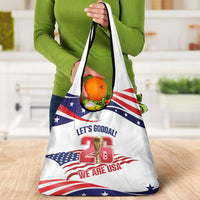 United States 2026 Soccer Grocery Bag We Are USA Go Champions Flag Waves