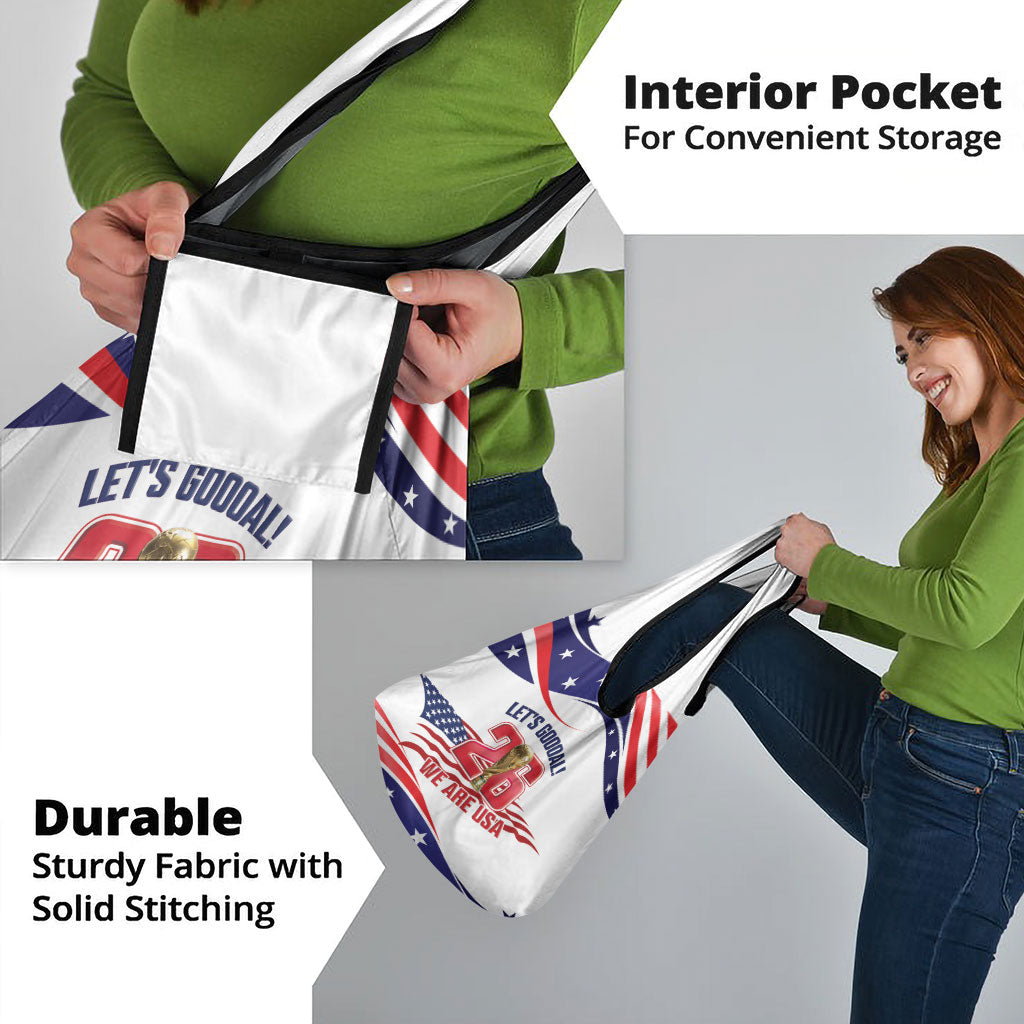 United States 2026 Soccer Grocery Bag We Are USA Go Champions Flag Waves