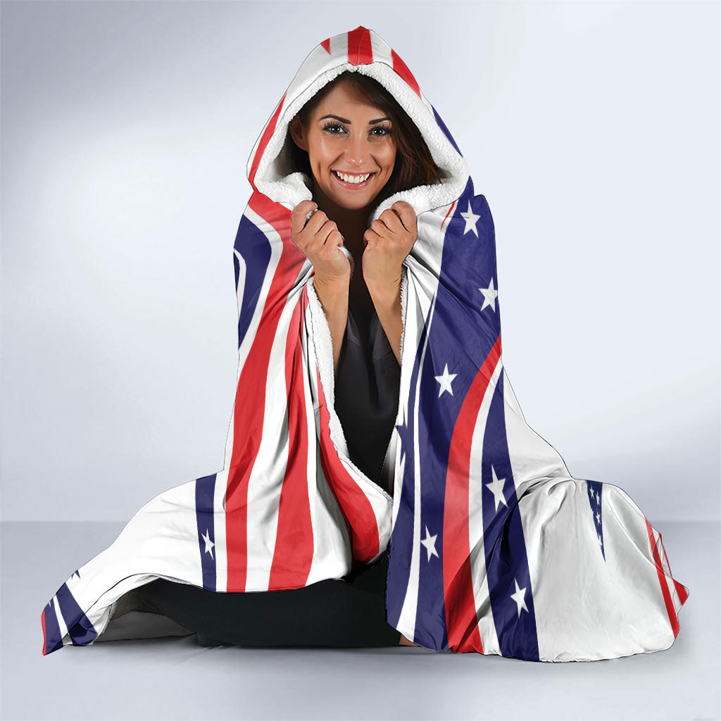 United States 2026 Soccer Hooded Blanket We Are USA Go Champions Flag Waves