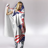 United States 2026 Soccer Hooded Blanket We Are USA Go Champions Flag Waves