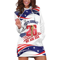 United States 2026 Soccer Custom Hoodie Dress We Are USA Go Champions Flag Waves