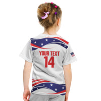 United States 2026 Soccer Custom Kid T Shirt We Are USA Go Champions Flag Waves