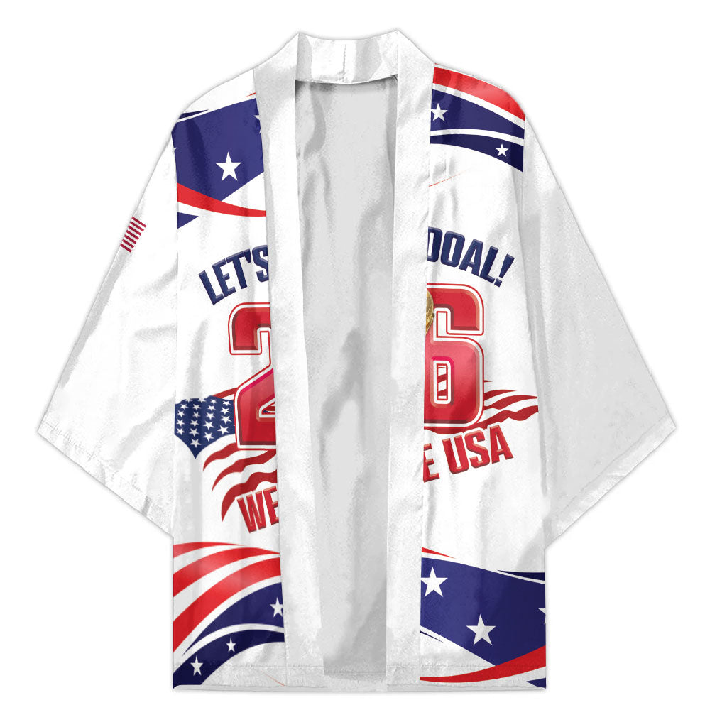 United States 2026 Soccer Custom Kimono We Are USA Go Champions Flag Waves